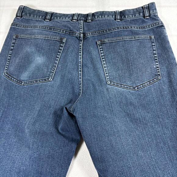 Jos A Bank Travelers Collection Jeans Mens 38x30 Tailored Fit Dark Wash Vintage - Picture 9 of 9